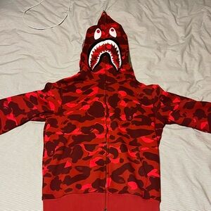 Red Camo Bape Hoodie